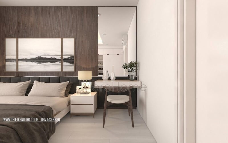 Thiết kế nội thất phòng ngủ biệt thự