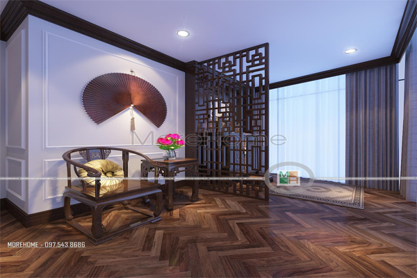 Vách ngăn cnc gỗ tự nhiên